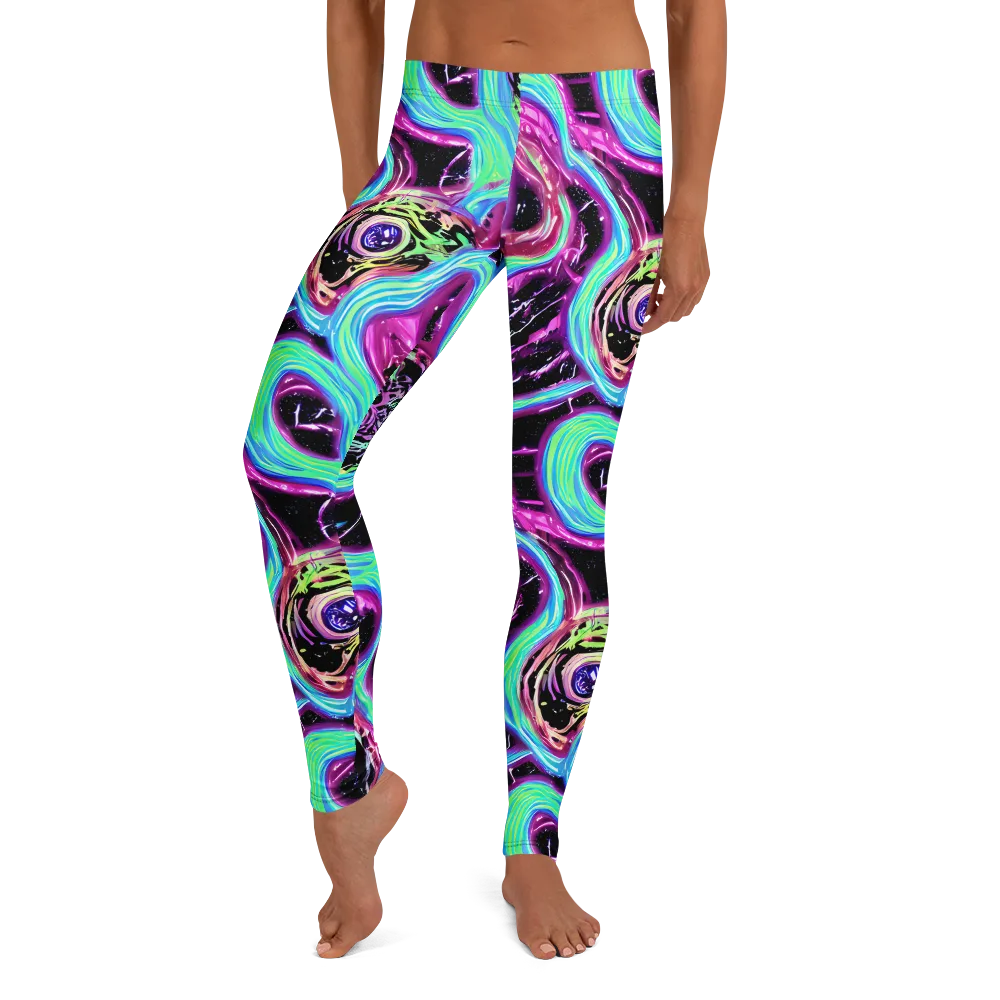 Cosmic Lava on Leggings — Front