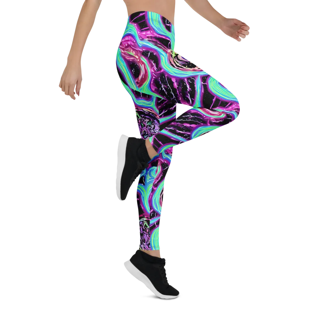 Cosmic Lava on Leggings — Right