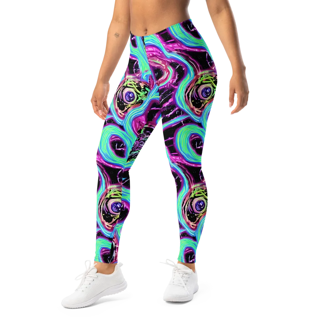 Cosmic Lava on Leggings — Left Front