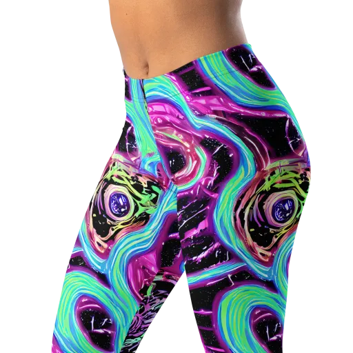 Cosmic Lava on a Leggings