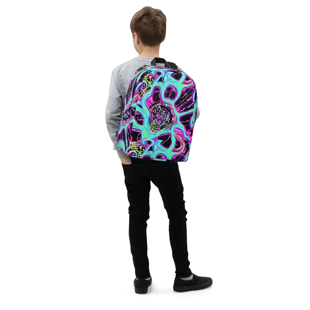 Cosmic Lava on Minimalist Backpack — Right Front