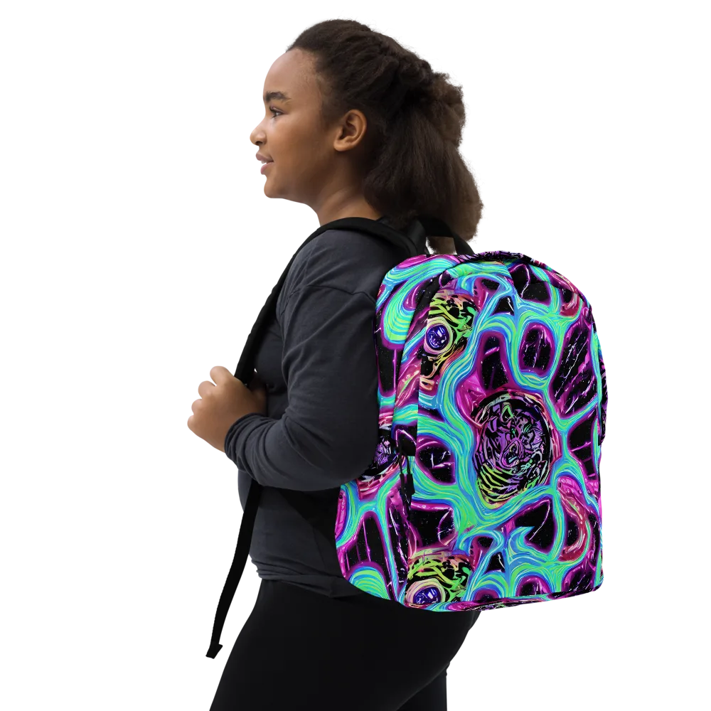 Cosmic Lava on Minimalist Backpack — Right Front