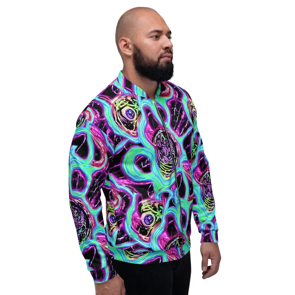 Cosmic Lava on Bomber Jacket — Right