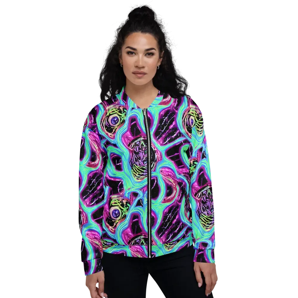 Cosmic Lava on Bomber Jacket — Front