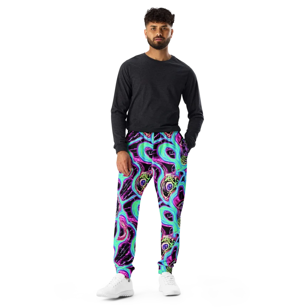 Cosmic Lava on Men's Joggers — Front