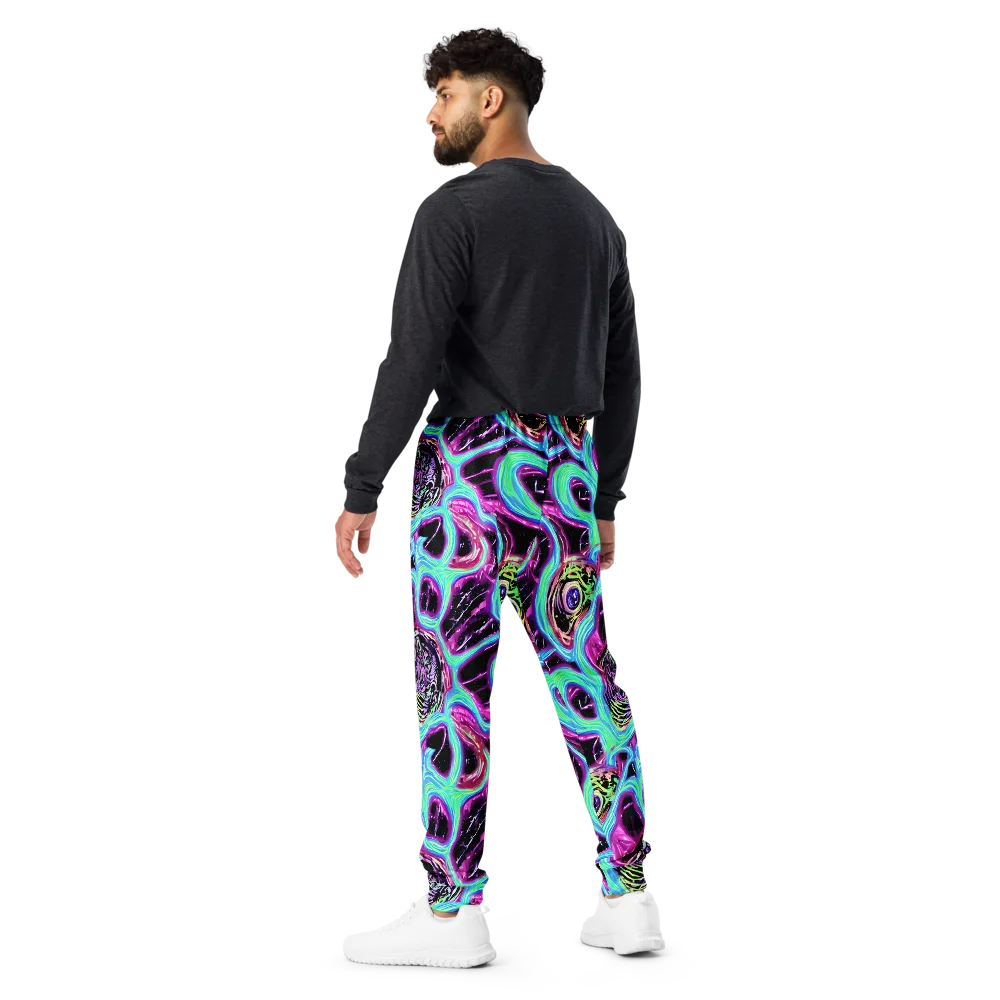 Cosmic Lava on Men's Joggers — Back