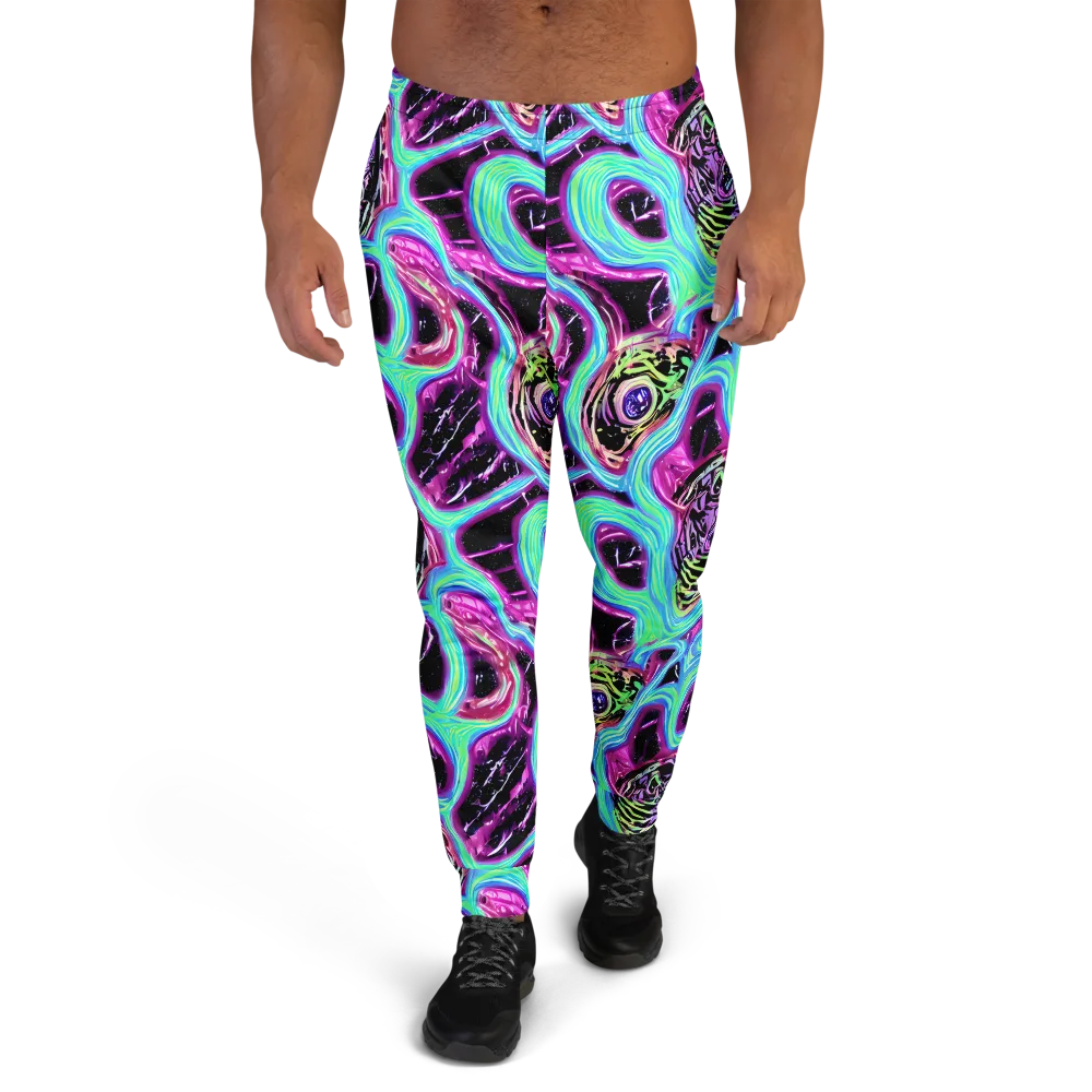 Cosmic Lava on Men's Joggers — Front