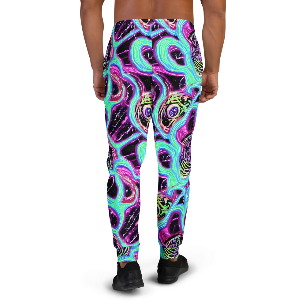 Cosmic Lava on Men's Joggers — Back