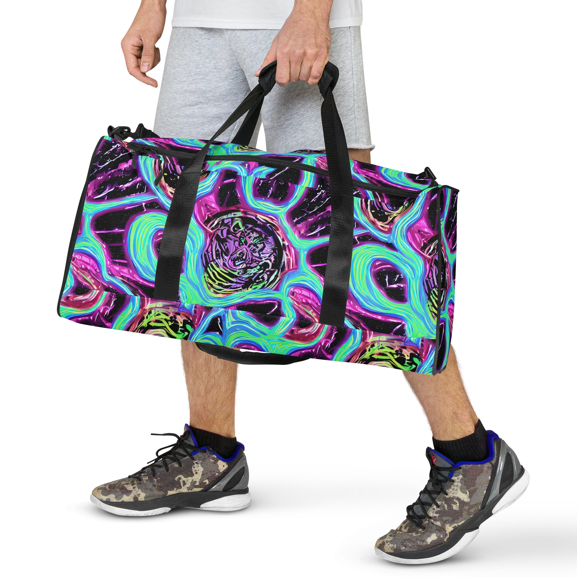 Cosmic Lava on Duffle Bag — Front
