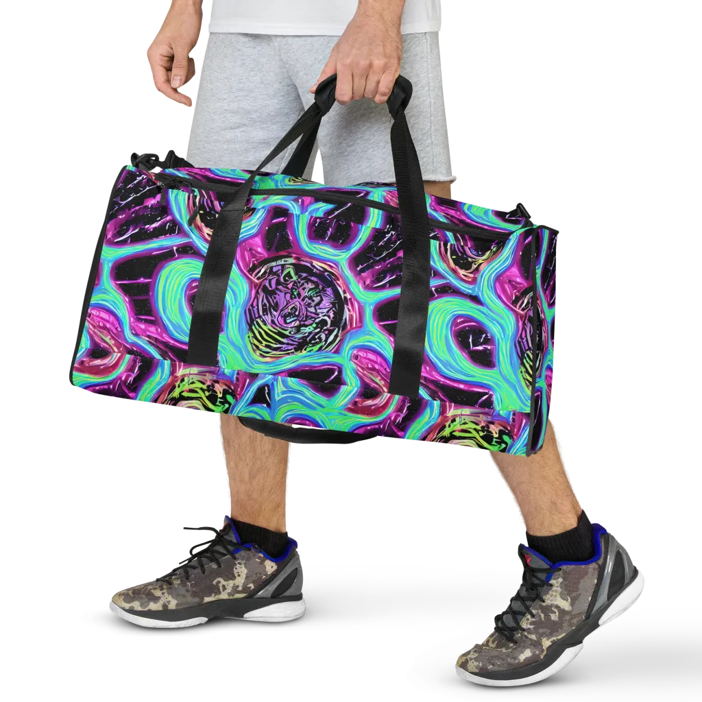 Cosmic Lava on Duffle Bag — Front