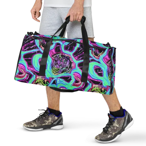 Cosmic Lava on a Duffle Bag