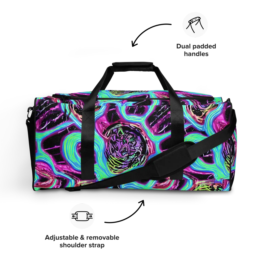 Cosmic Lava on Duffle Bag — Front