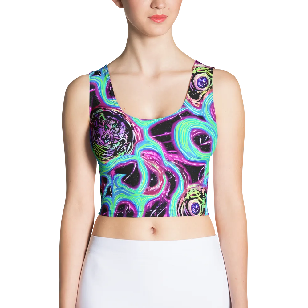 Cosmic Lava on Crop Top — Front