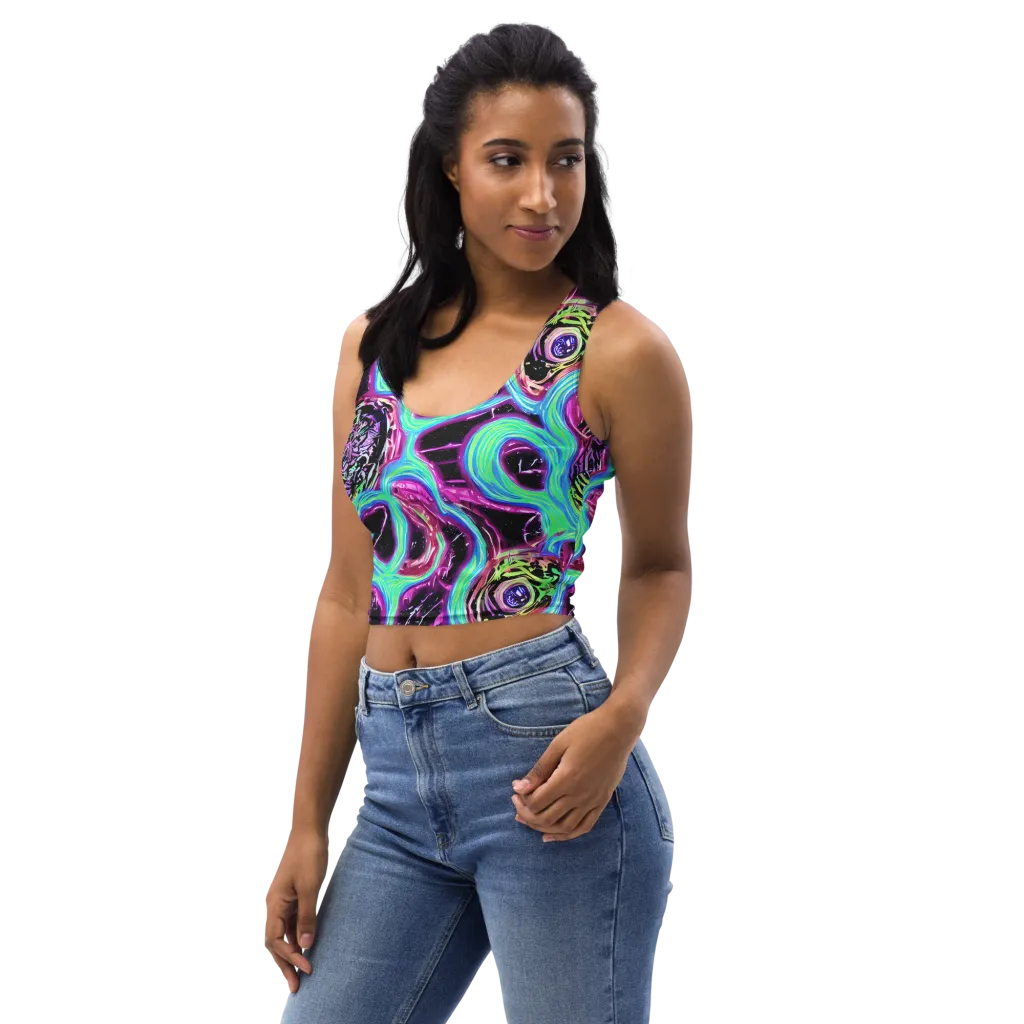 Cosmic Lava on Crop Top — Left Front