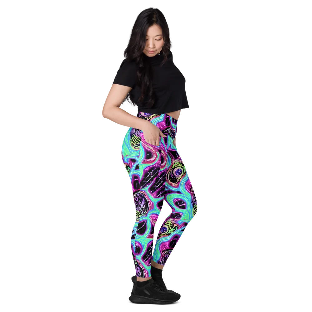 Cosmic Lava on Leggings with Pockets — Right