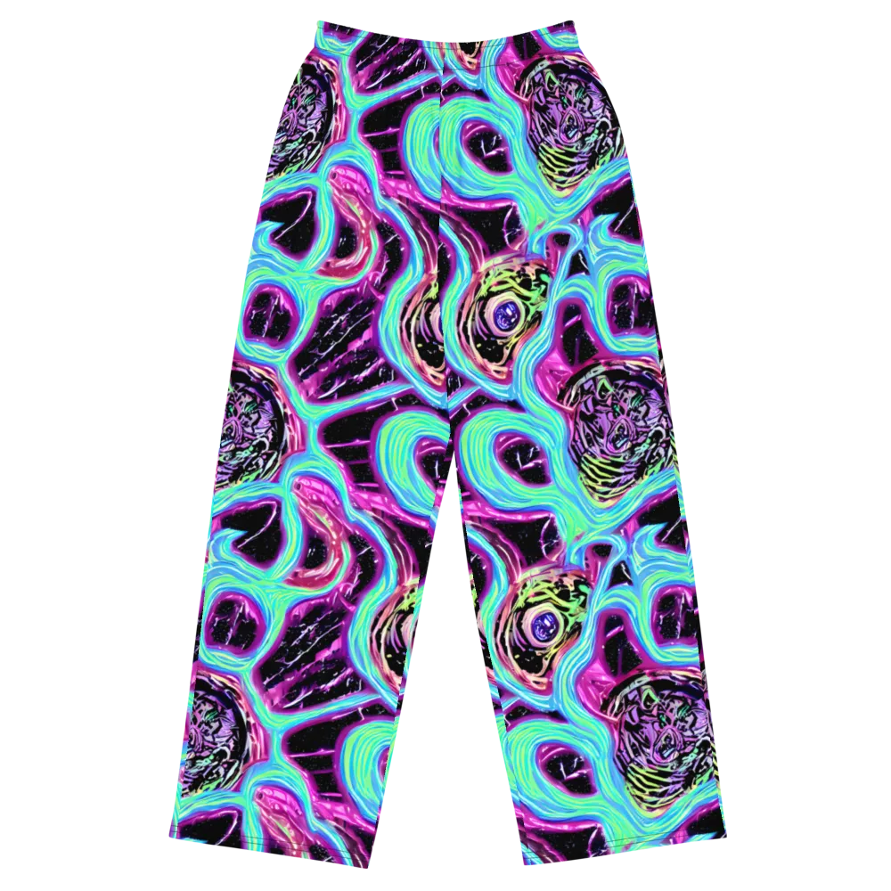 Cosmic Lava on Wide-Leg Pants — Front