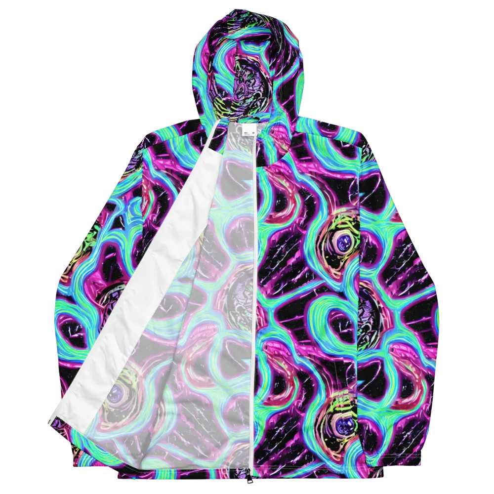 Cosmic Lava on Men's Windbreaker — Front