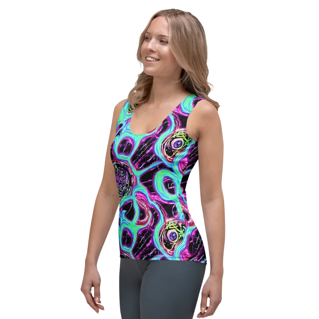 Cosmic Lava on Women's Tank Top — Left Front