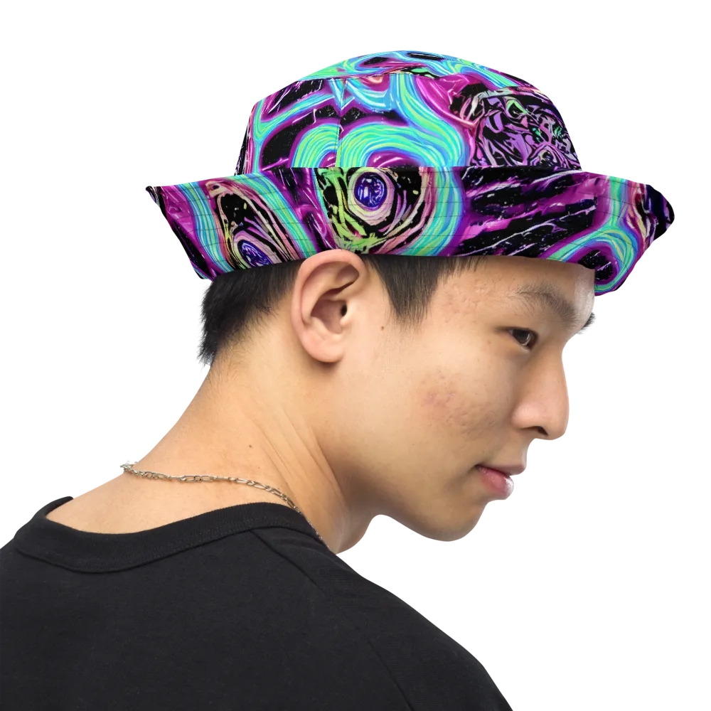 Cosmic Lava on Reversible Bucket Hat — Right Outside