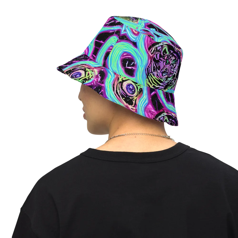 Cosmic Lava on Reversible Bucket Hat — Back Inside