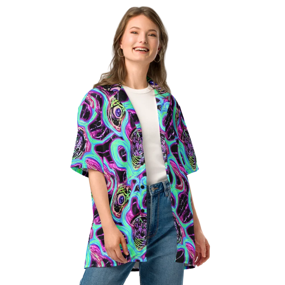 Cosmic Lava on Button Shirt — Front