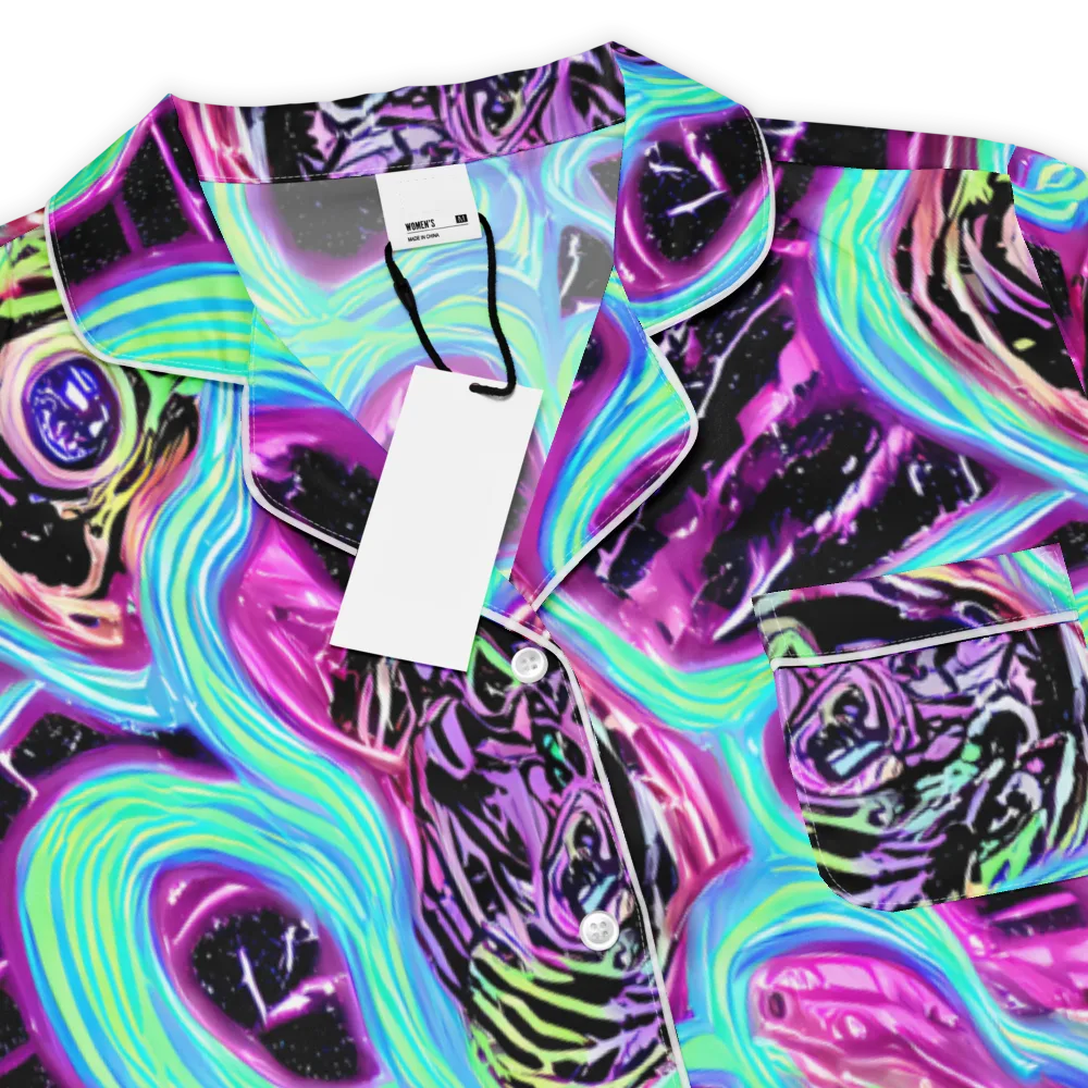 Cosmic Lava on Women's Short Sleeve Pajama Top — Product details