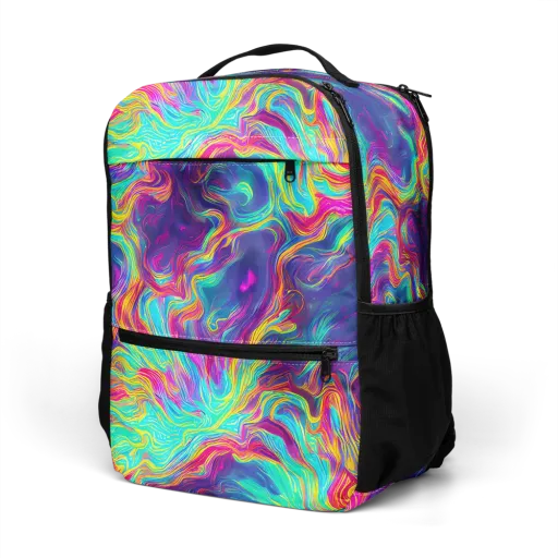 Neon Marbles on a Utility Backpack