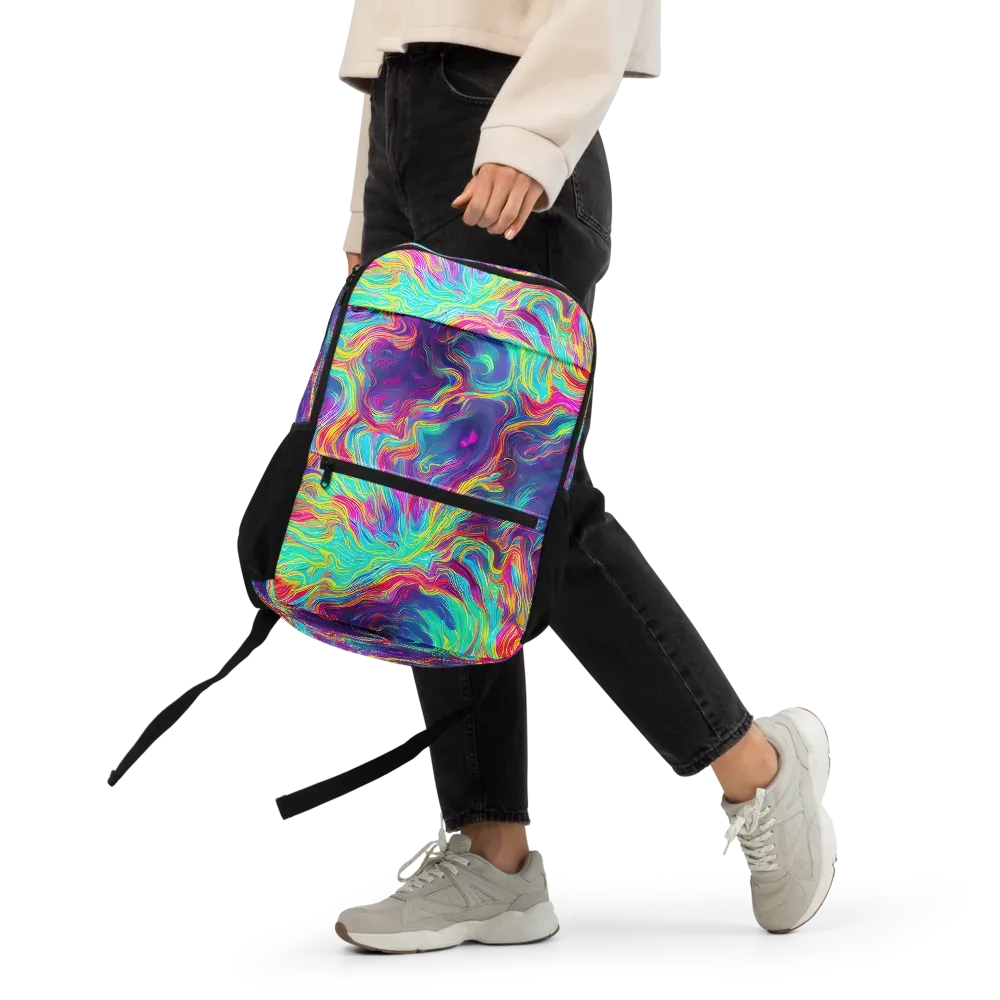 Neon Marbles on Utility Backpack — Front