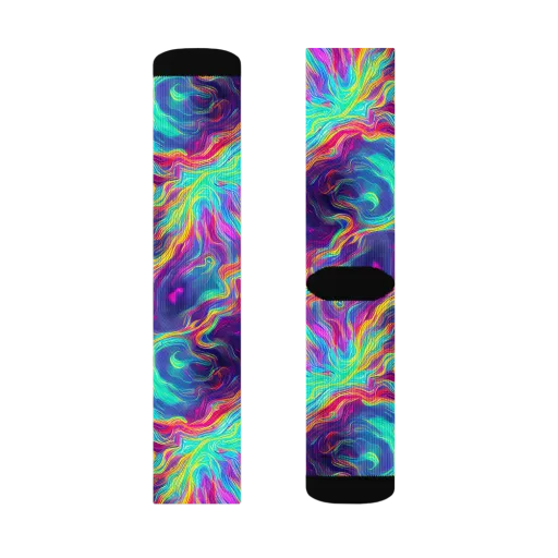 Neon Marbles on a Socks