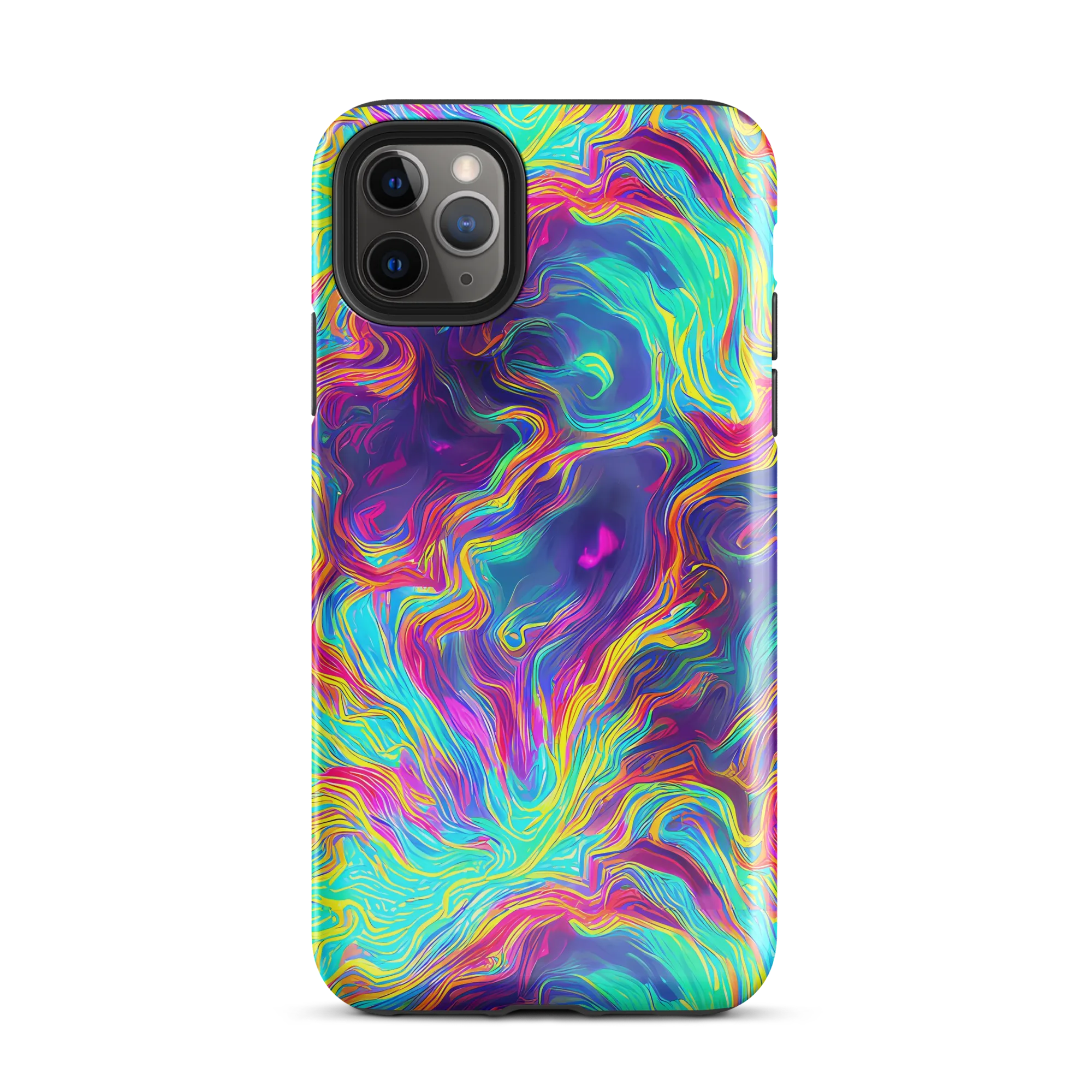 Neon Marbles on Tough Case for iPhone® — Front