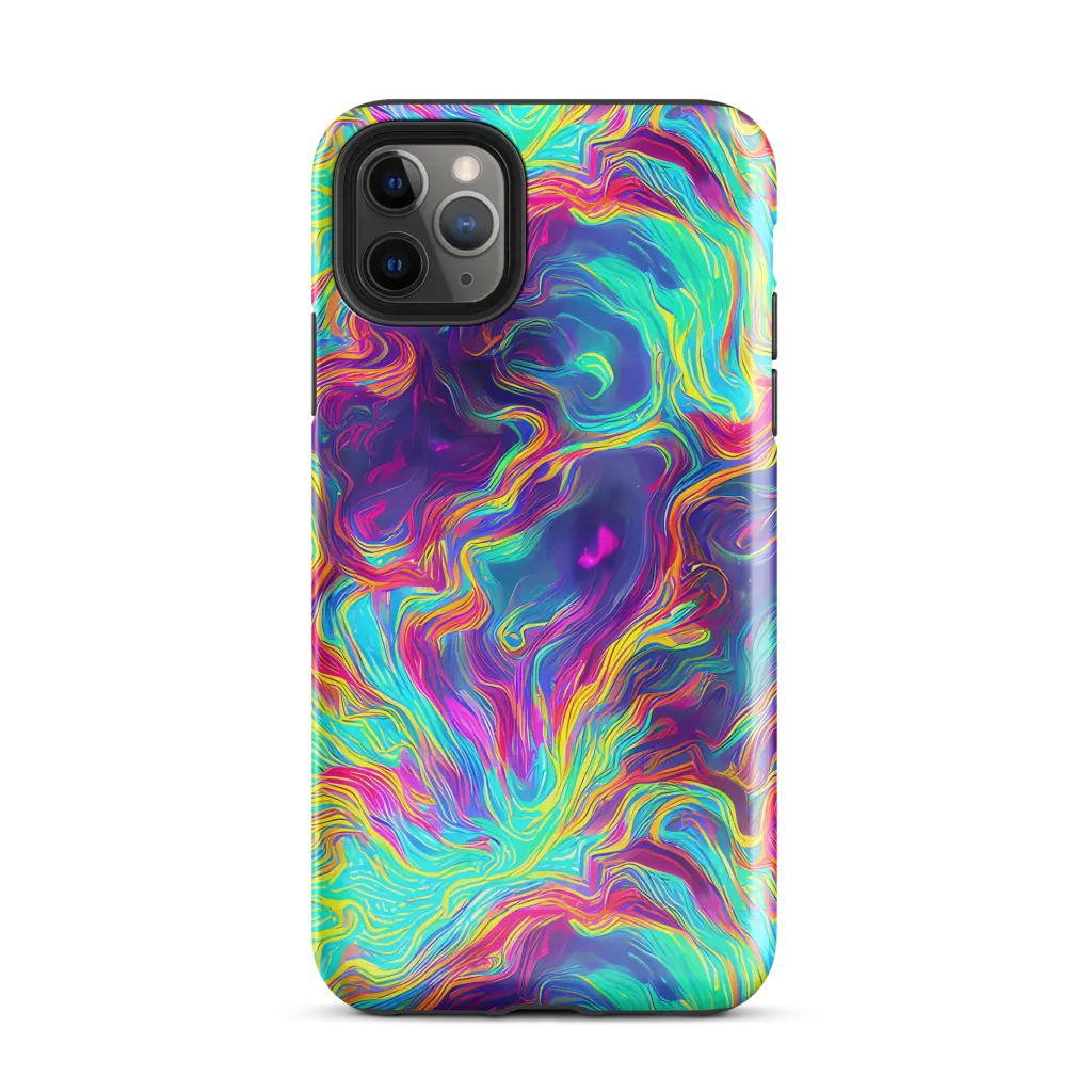 Neon Marbles on Tough Case for iPhone® — Front