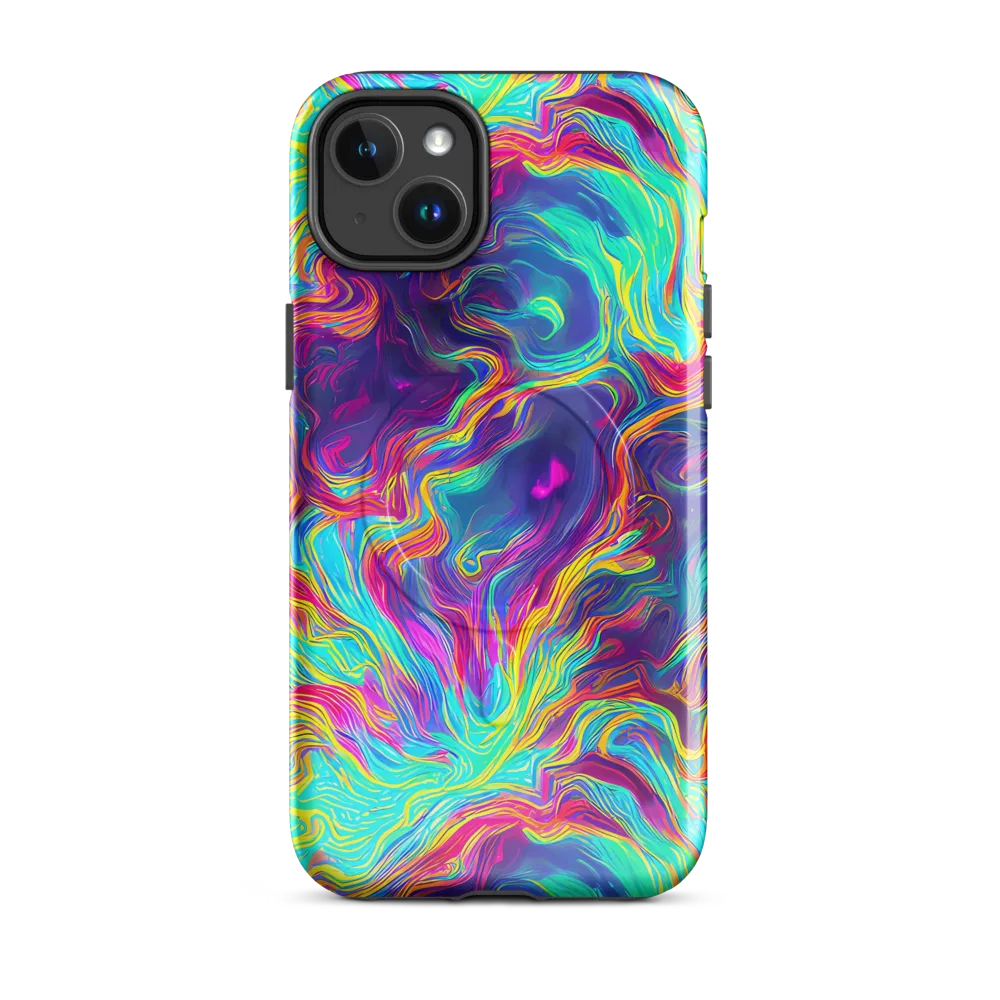 Neon Marbles on MagSafe Tough Case for iPhone® — Front