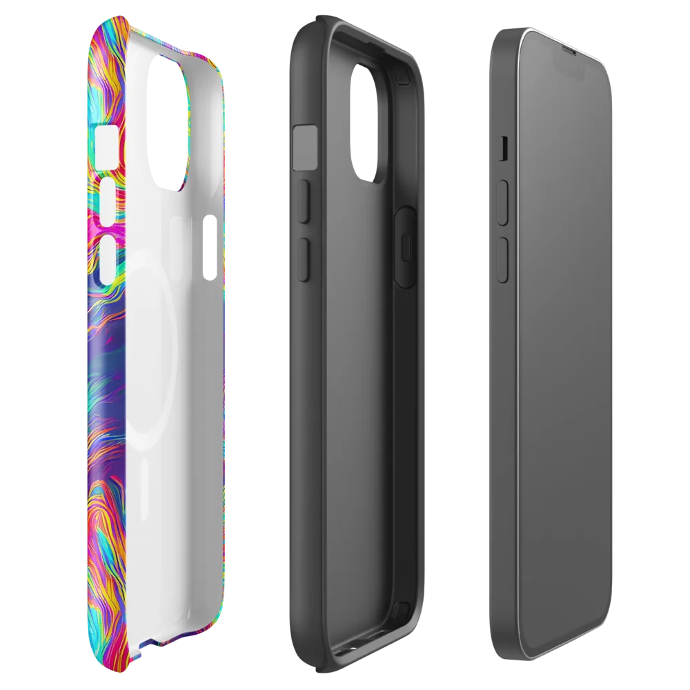 Neon Marbles on MagSafe Tough Case for iPhone® — Front