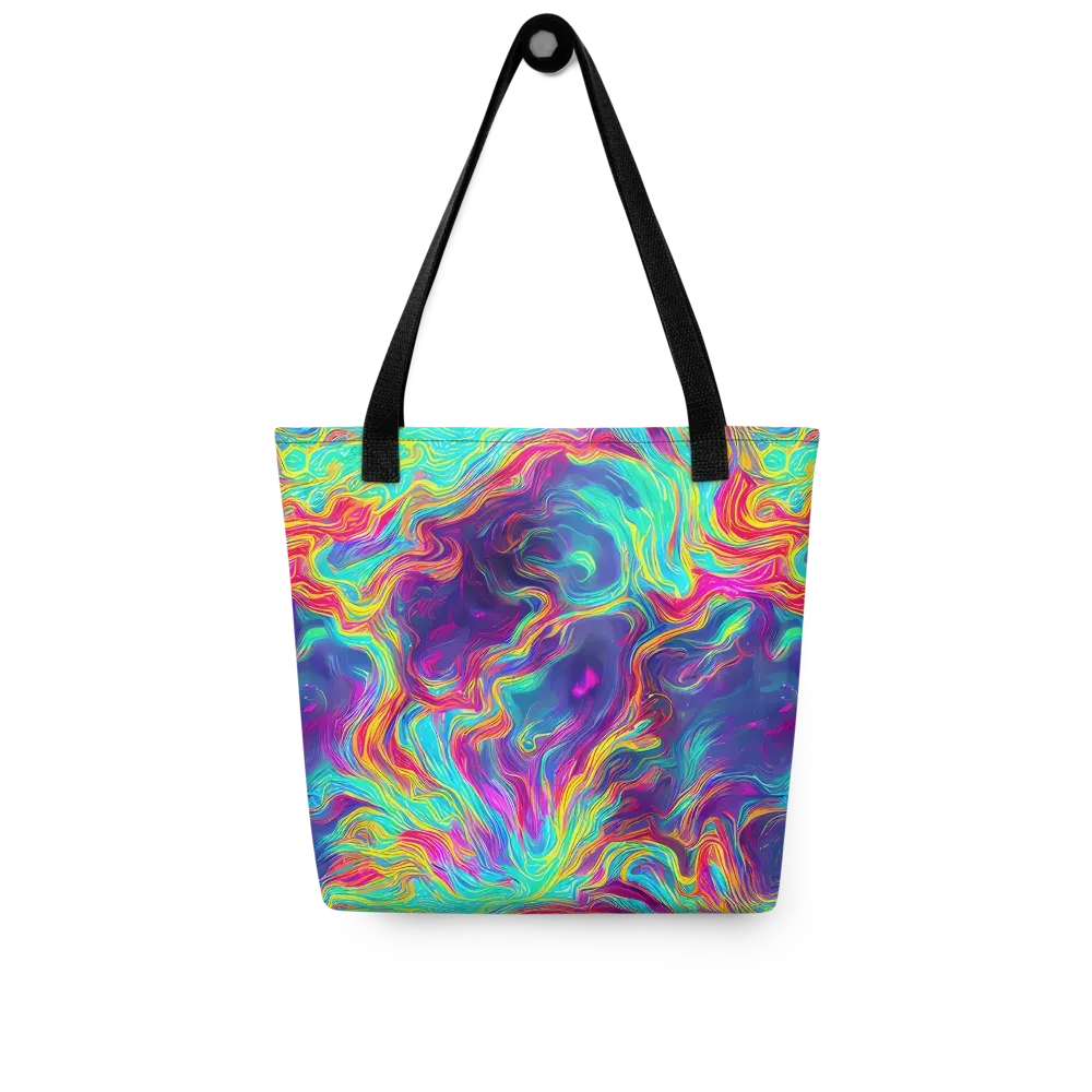 Neon Marbles on Tote Bag — Front