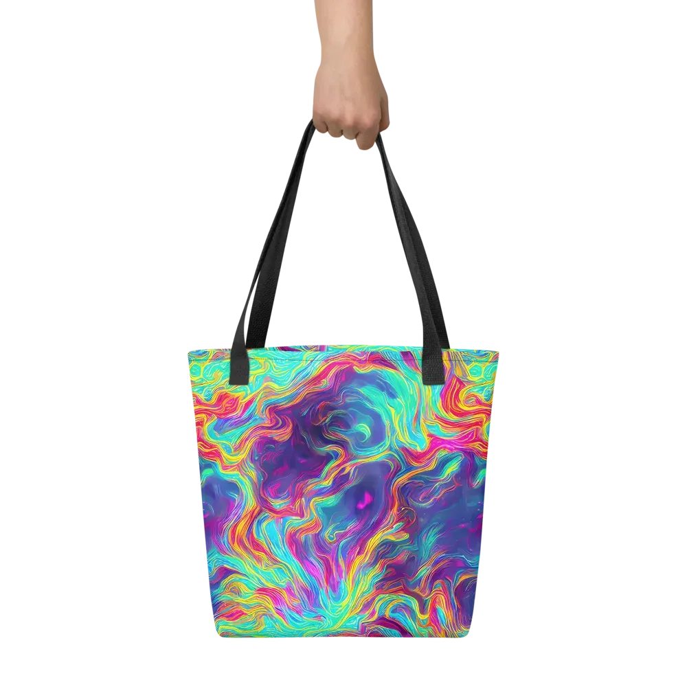 Neon Marbles on Tote Bag — Front