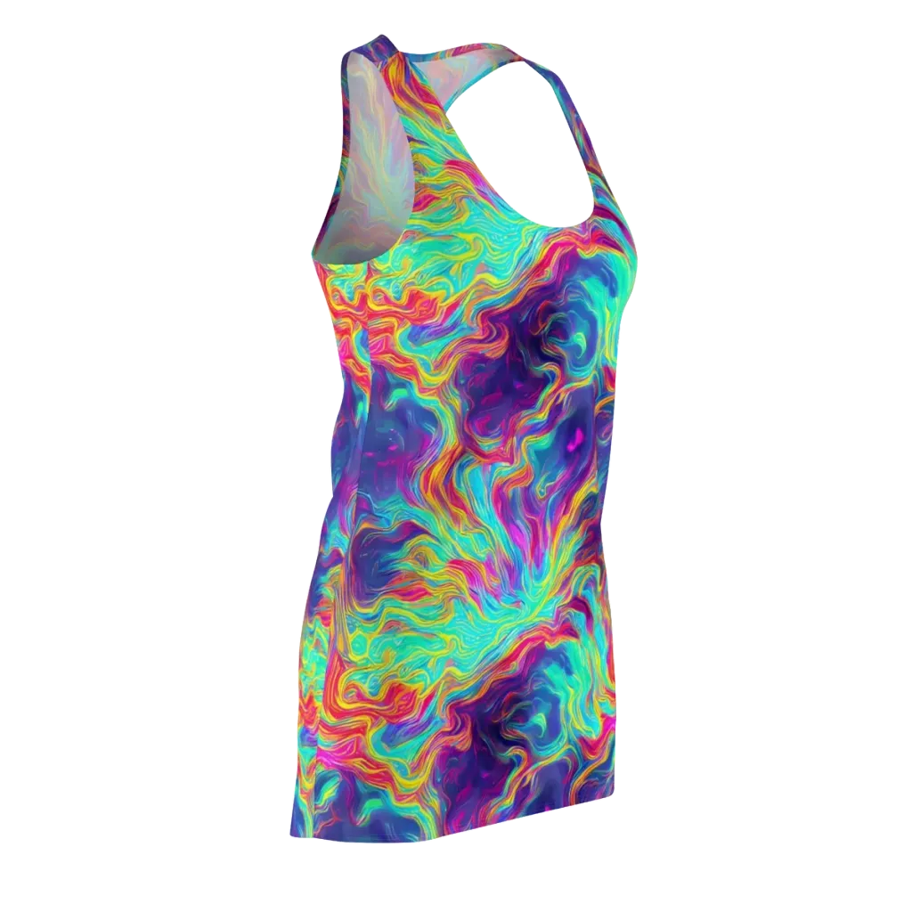 Neon Marbles on Racerback Dress — Front Side