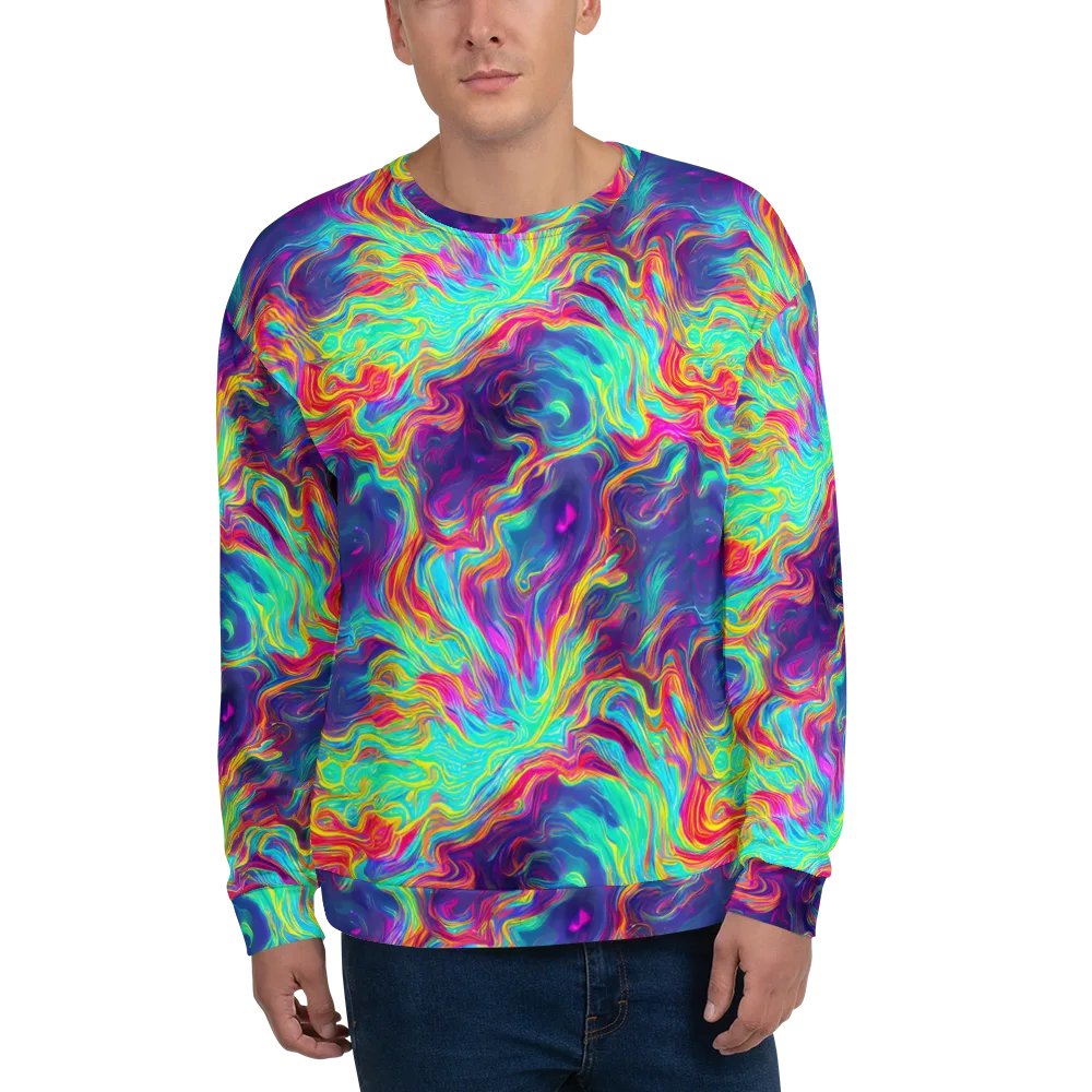 Neon Marbles on Sweatshirt — Front