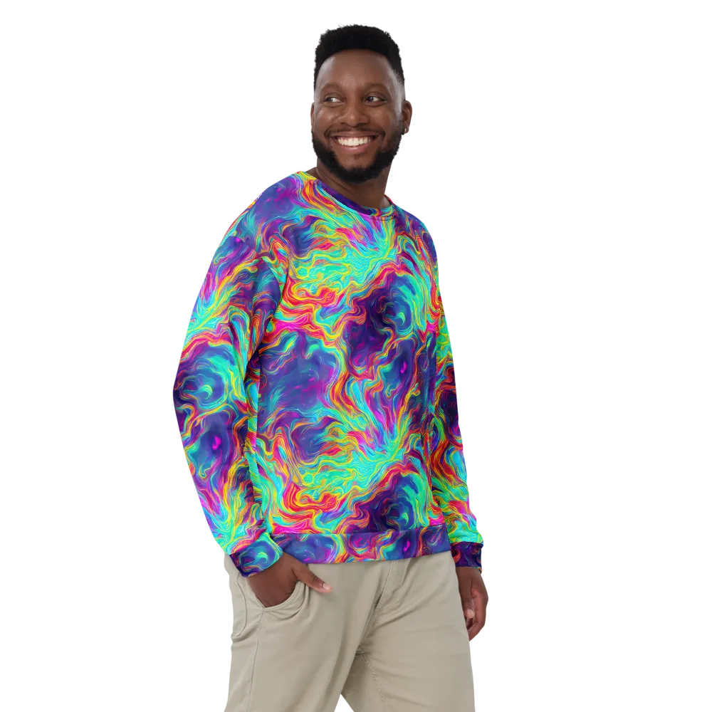 Neon Marbles on Sweatshirt — Front