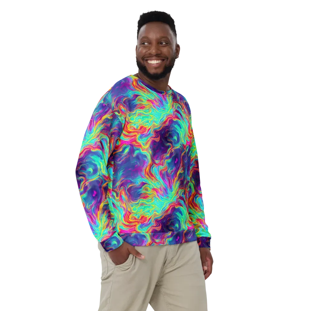 Neon Marbles on Sweatshirt — Front