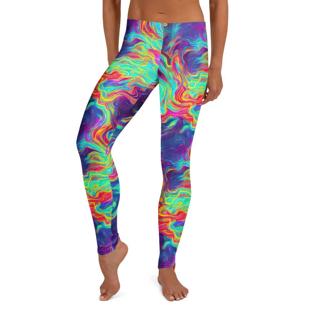 Neon Marbles on Leggings — Front