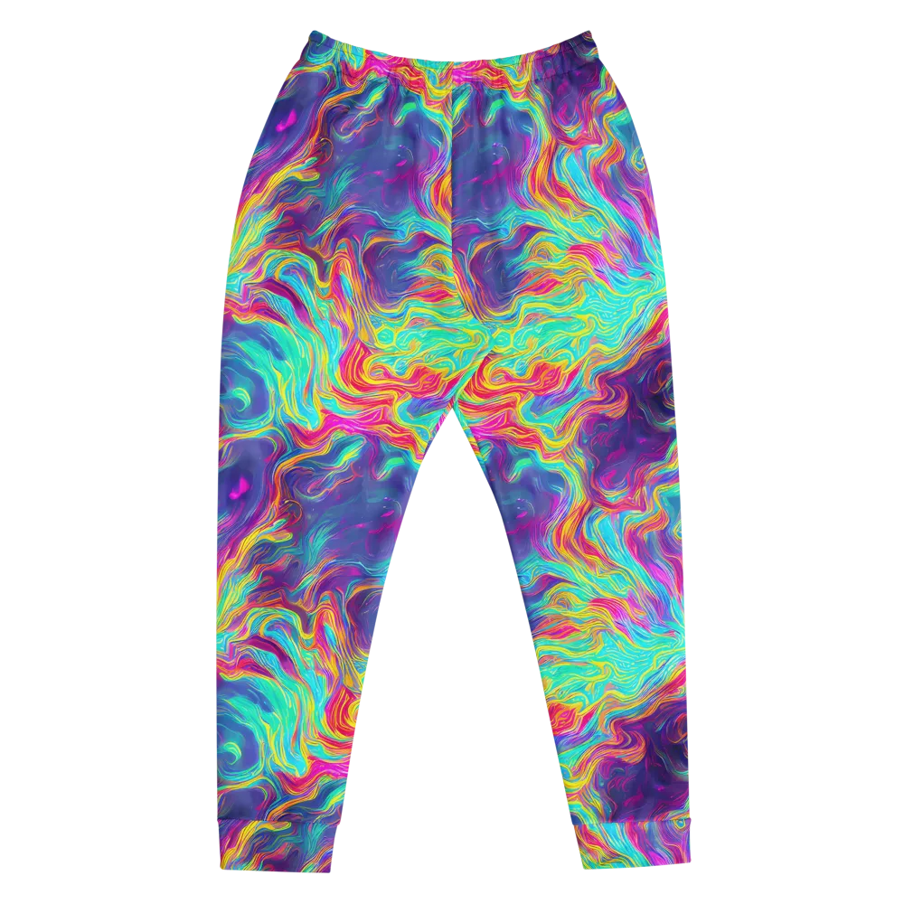 Neon Marbles on Men's Joggers — Front