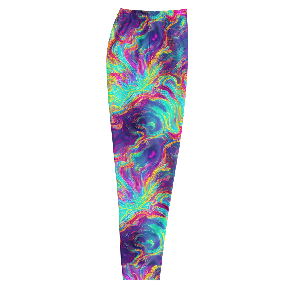 Neon Marbles on Men's Joggers — Right
