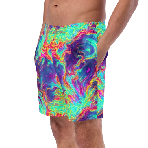 Neon Marbles on a Swim Trunks