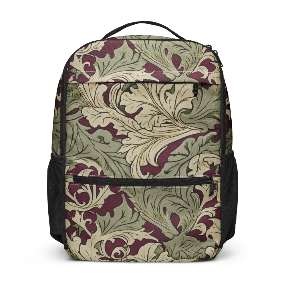 Acanthus Nocturne on Utility Backpack — Front