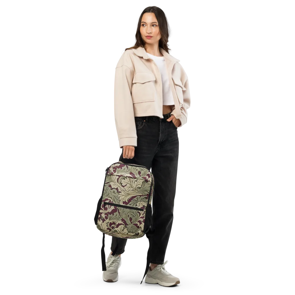 Acanthus Nocturne on Utility Backpack — Front