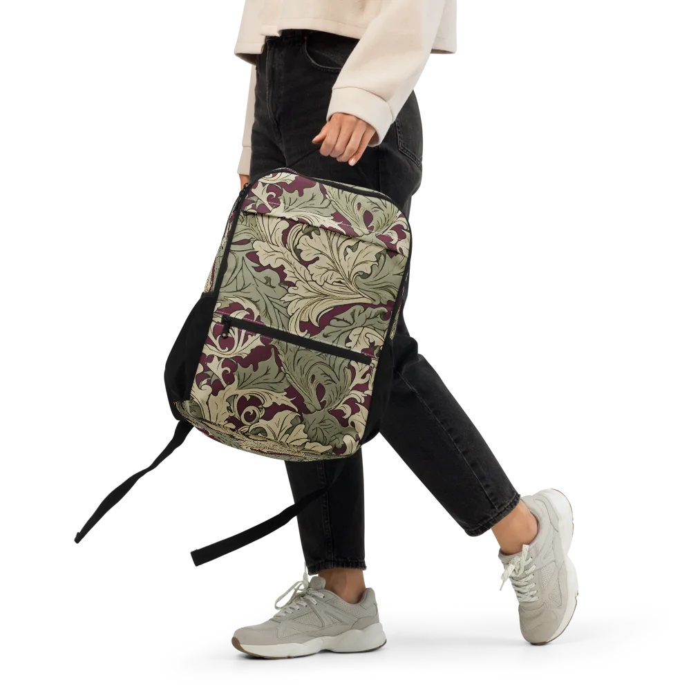 Acanthus Nocturne on Utility Backpack — Front