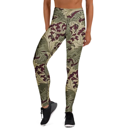 Acanthus Nocturne on a Yoga Leggings