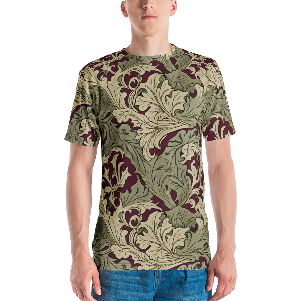 Acanthus Nocturne on Men's Crew Neck T-Shirt — Front
