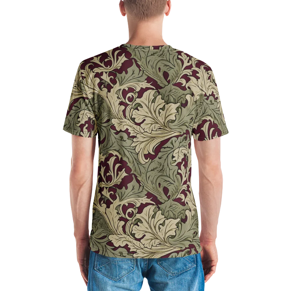 Acanthus Nocturne on Men's Crew Neck T-Shirt — Back
