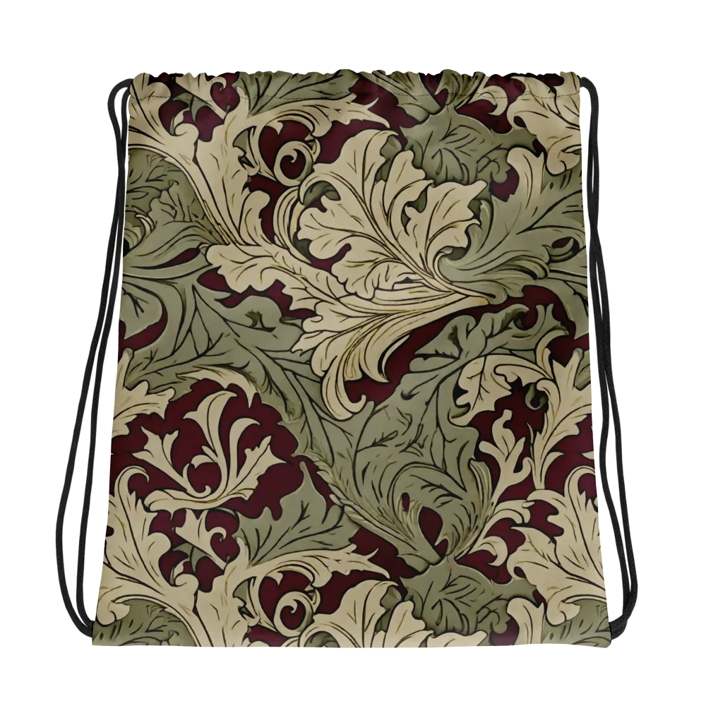 Acanthus Nocturne on Drawstring Bag — Photo